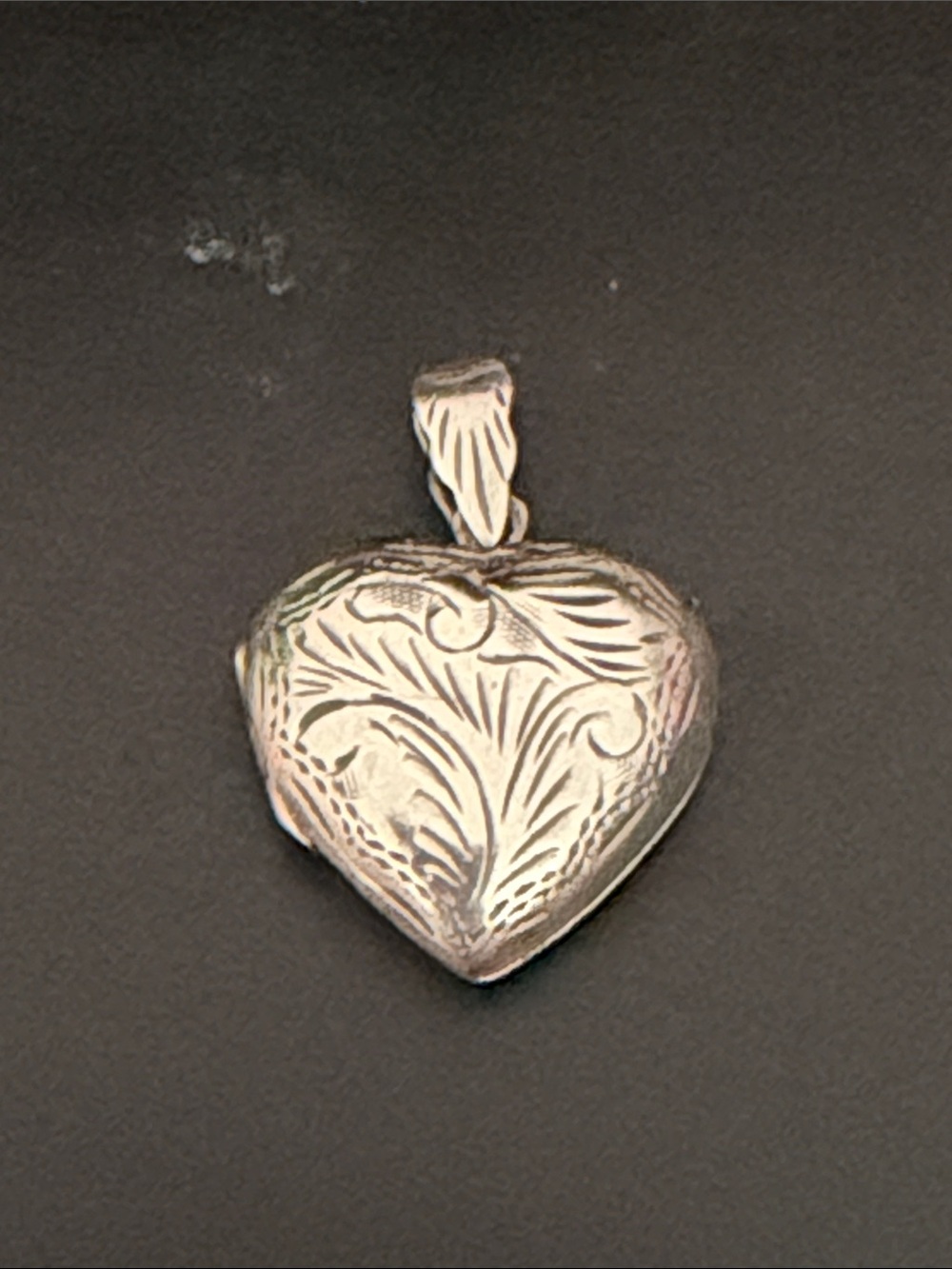 Vintage Silver Heart Locket Pendant